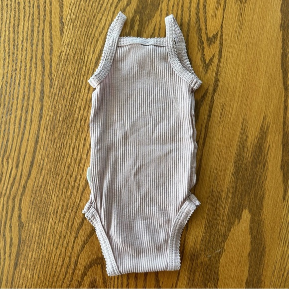 Jamie Kay Organic Cotton Modal Singlet Bodysuit in Blossom, size 3-6M - Picture 6 of 10